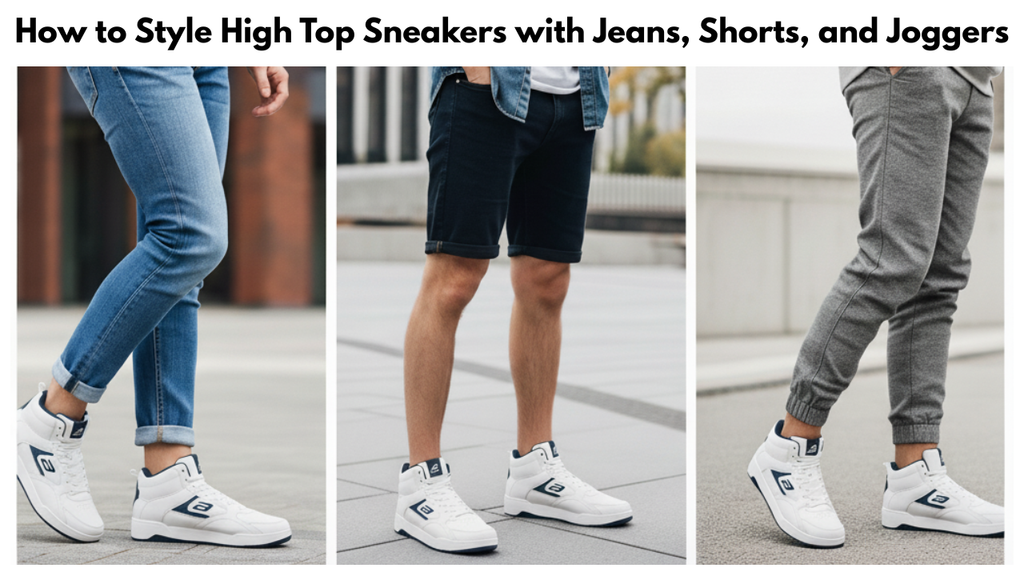 How to Style High Top Sneakers with Jeans, Shorts, and Joggers
