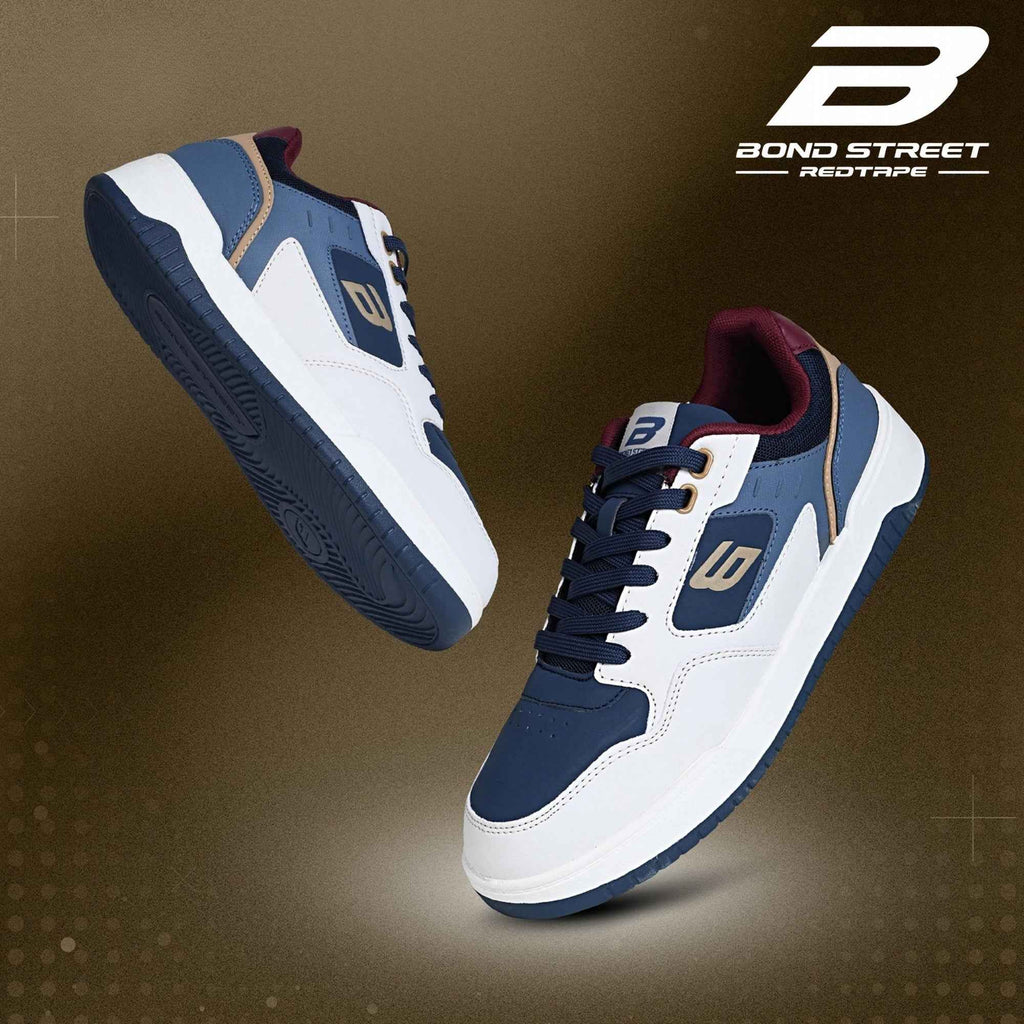 Men's Blue Brown Comfortable Sneakers Bond Street