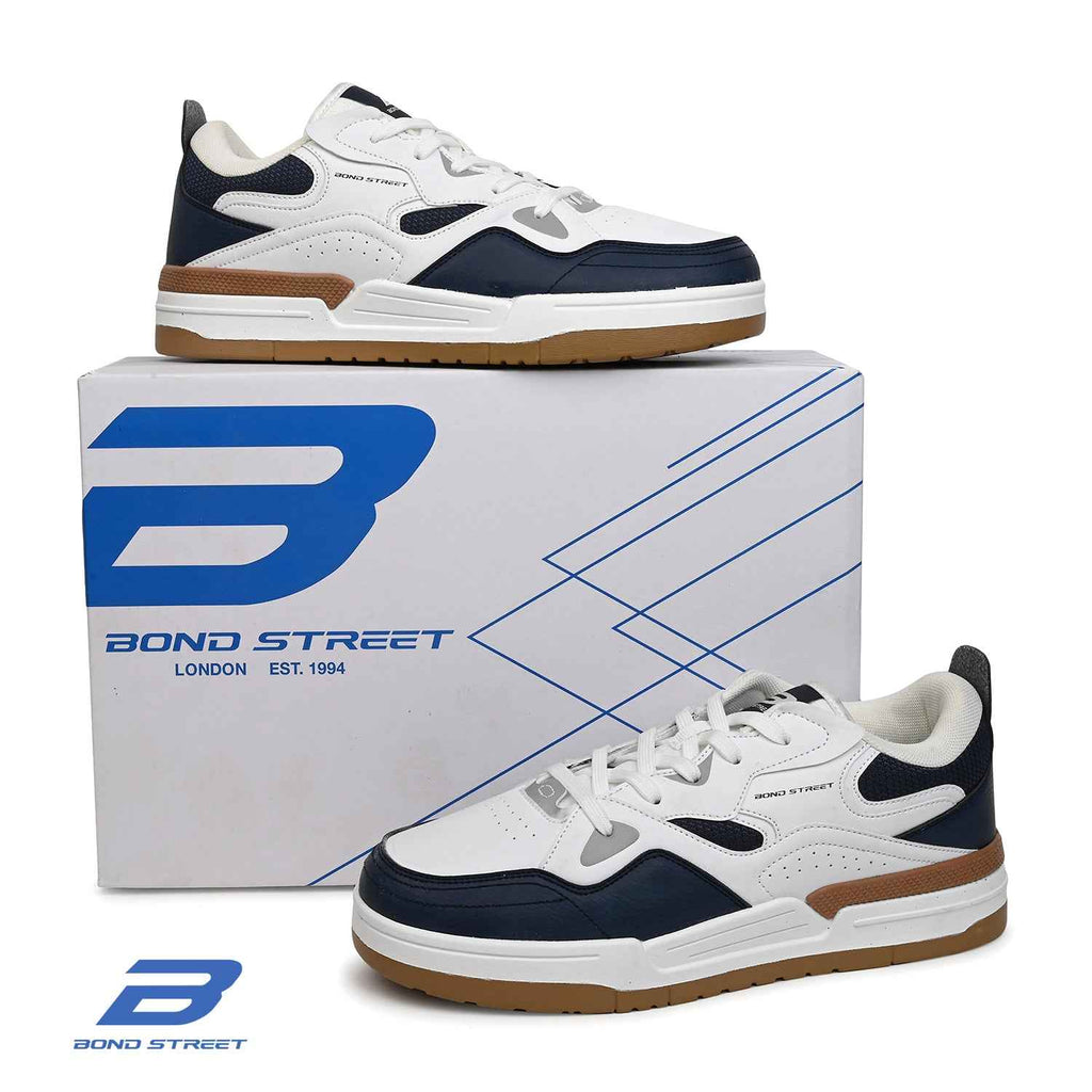 Men's Blue & Brown Casual Sneakers