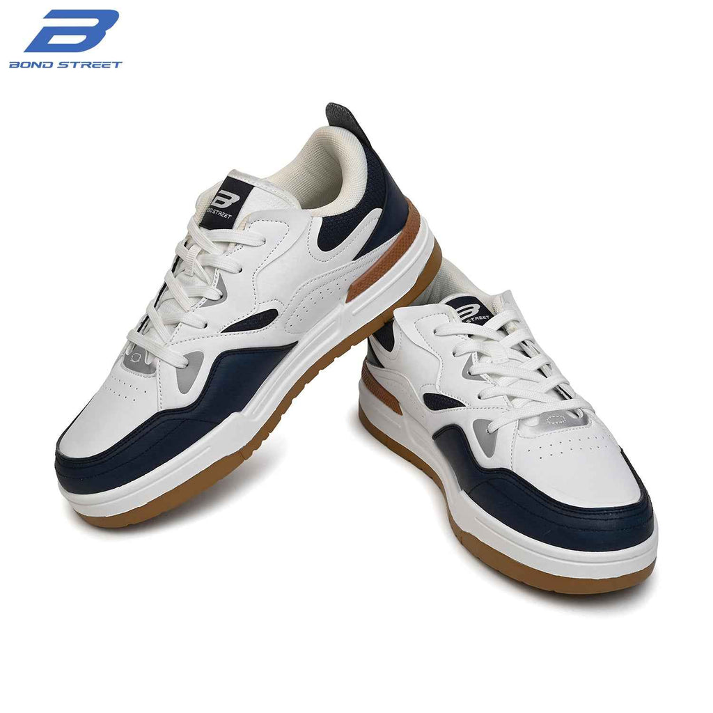 Men's Blue & Brown Casual Sneakers