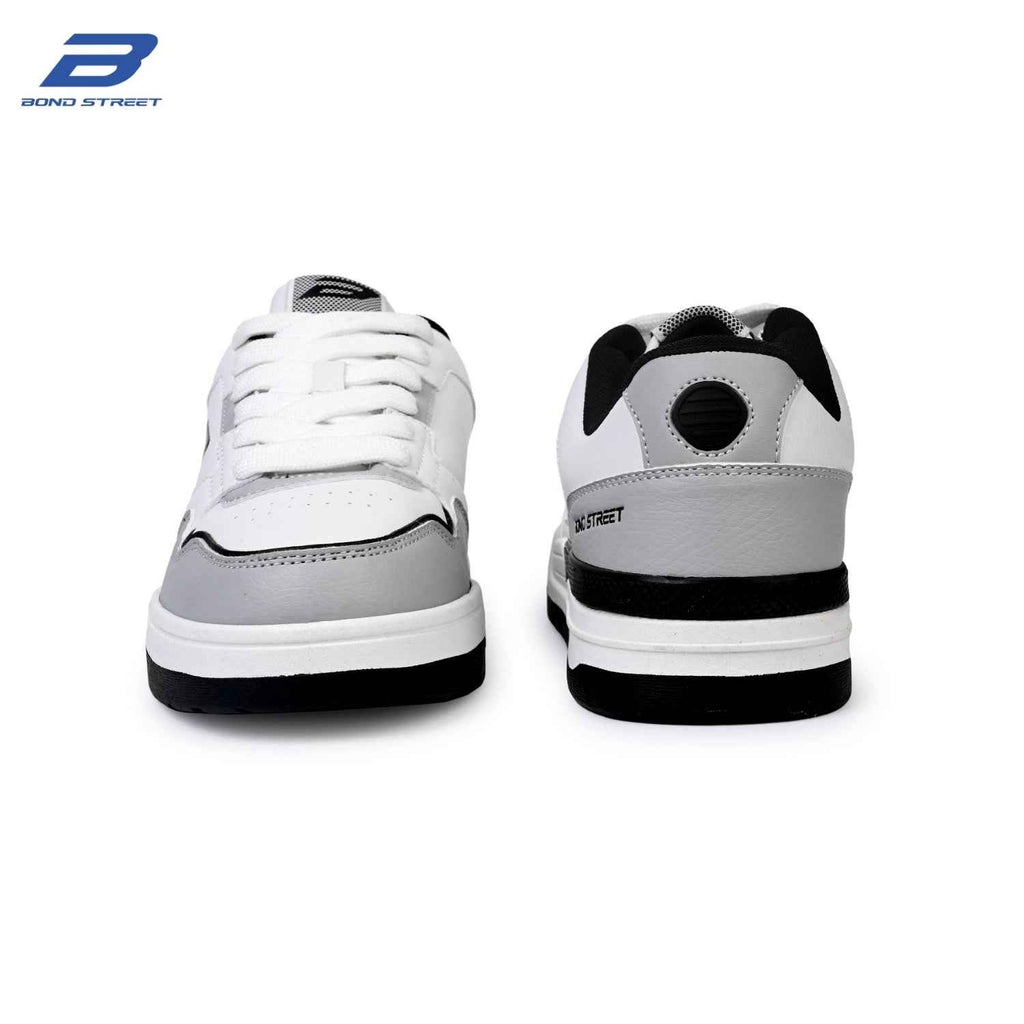 Men's Grey & Black Casual Sneakers