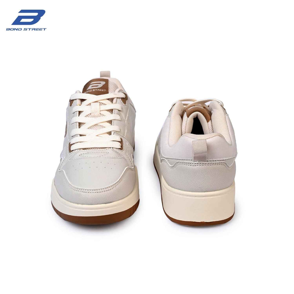 Men's Beige & Brown Casual Sneakers