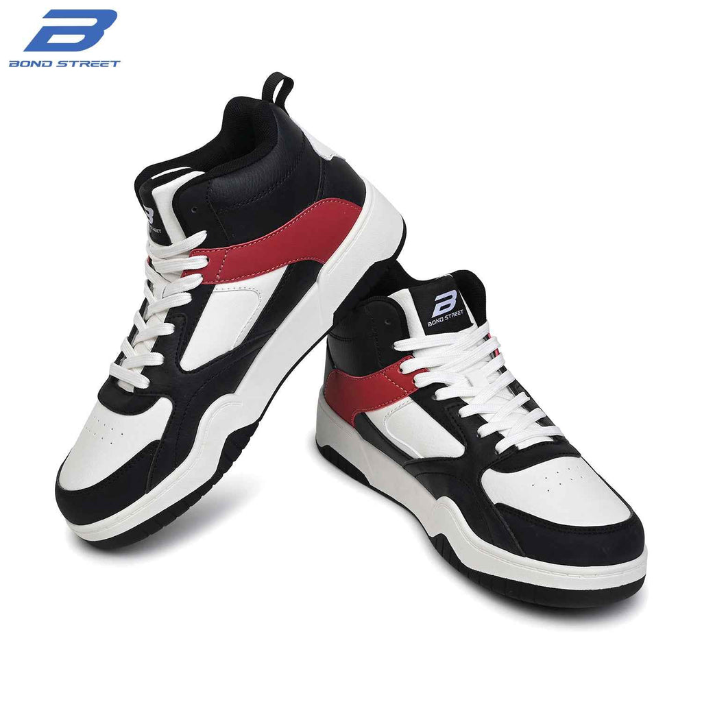 Men's Black & Red Casual Sneakers