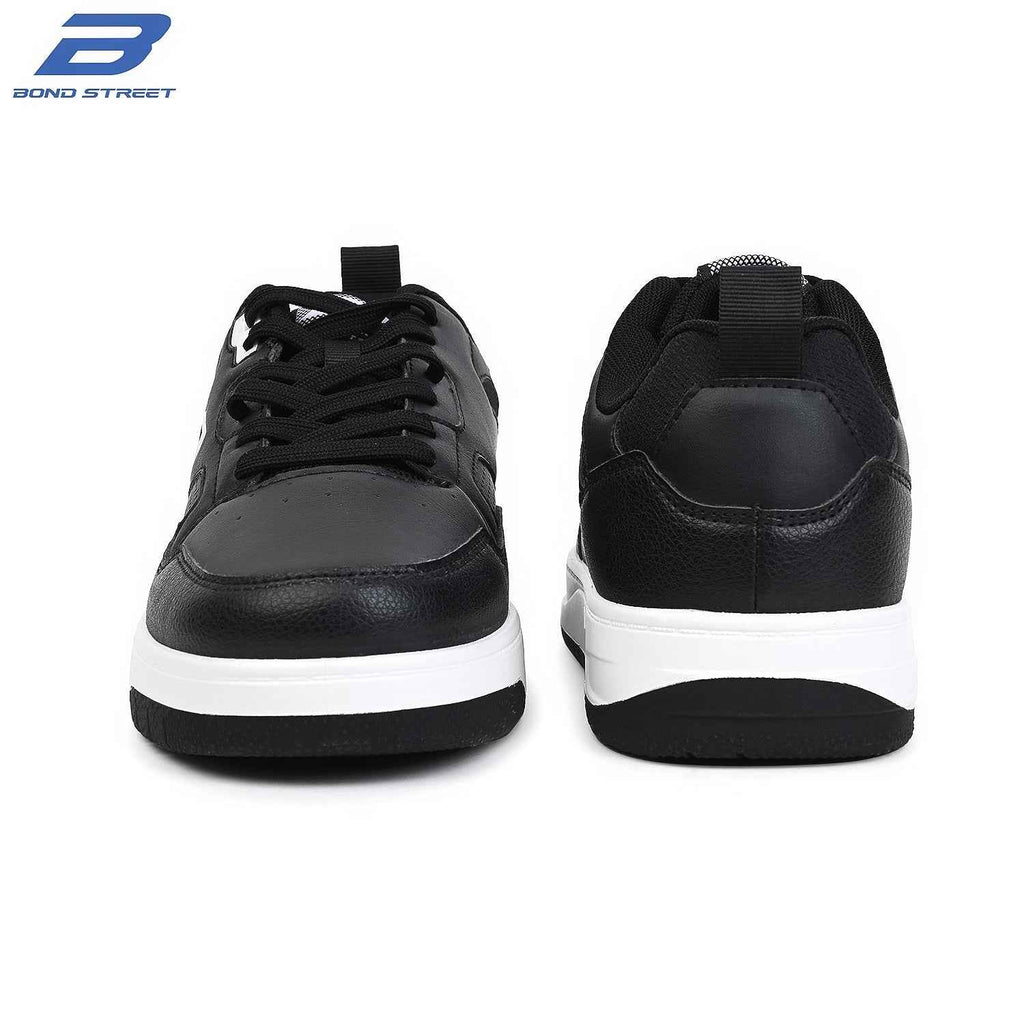 Men's Black PU Casual Sneakers