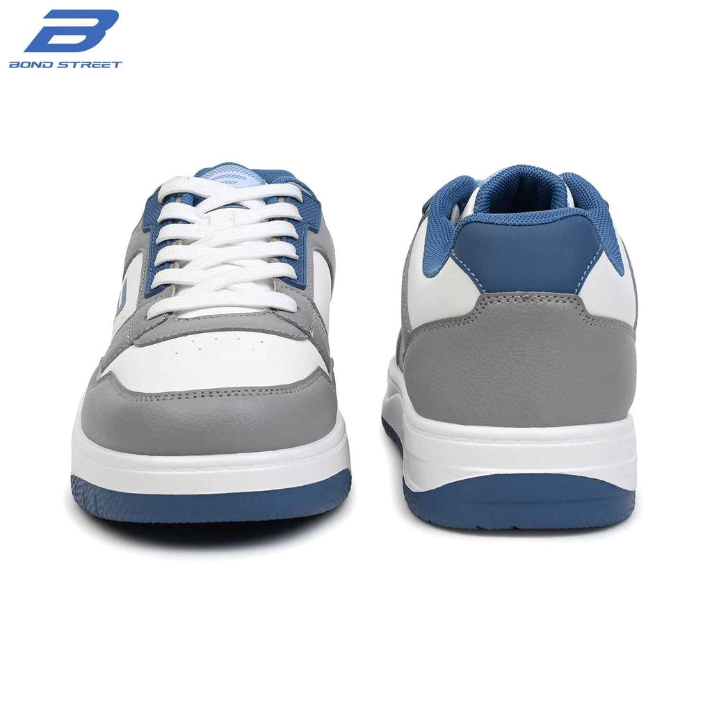 Men's Grey & Blue Casual Sneakers