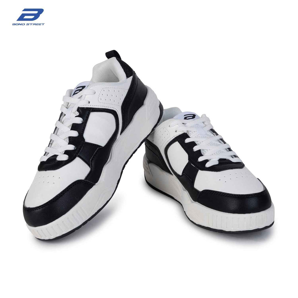 Men's Black & White Casual Sneakers