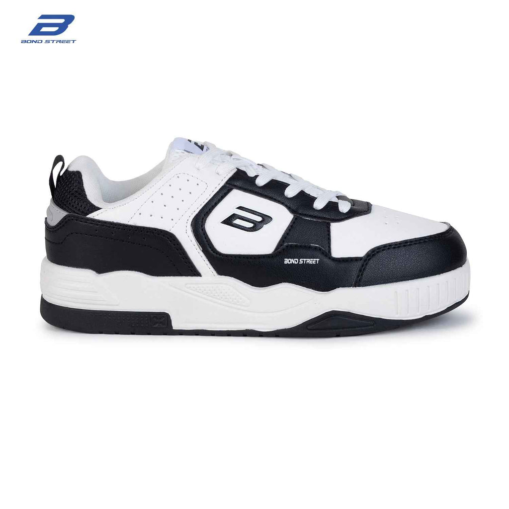 Men's Black & White Casual Sneakers