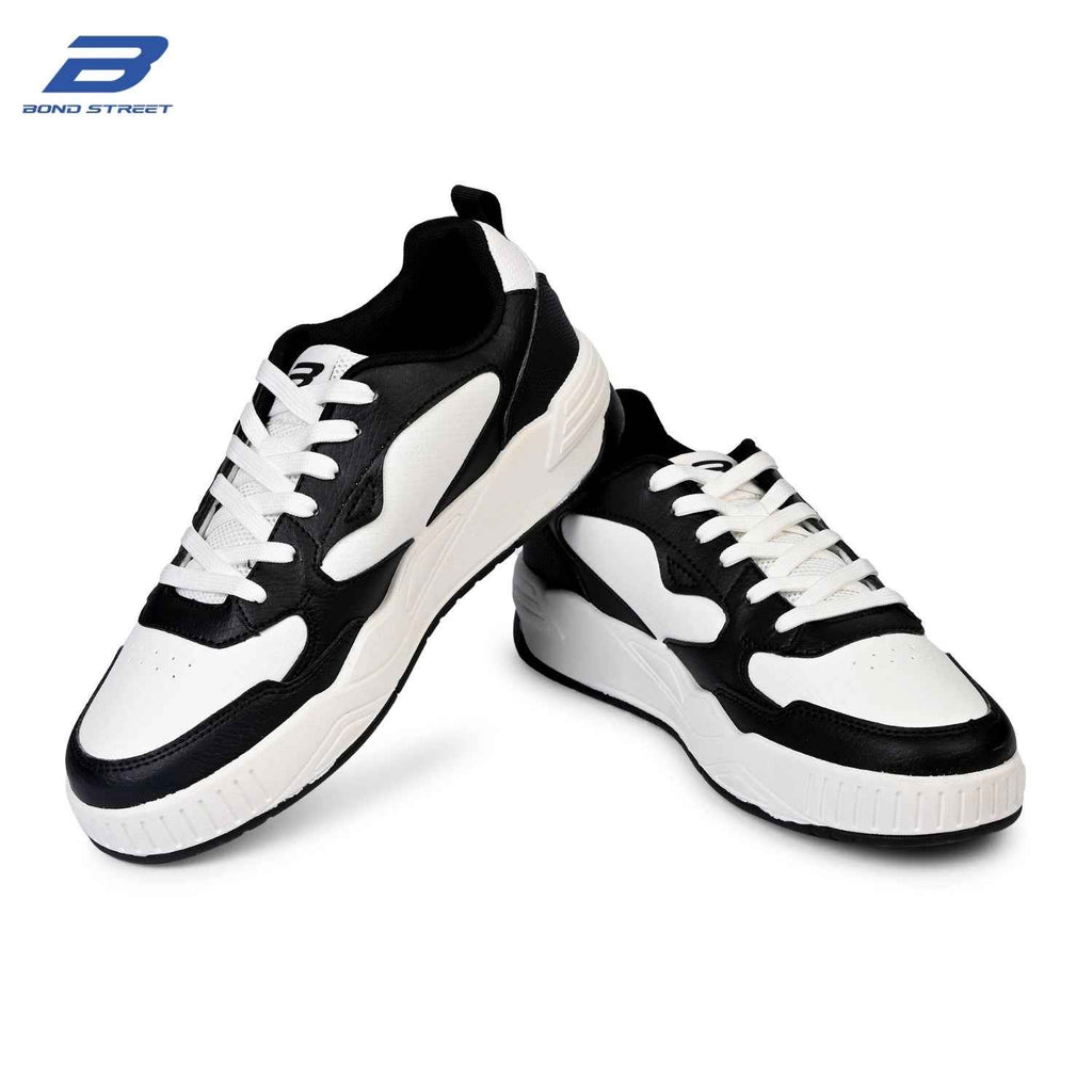 Men's Black & White Casual Sneakers