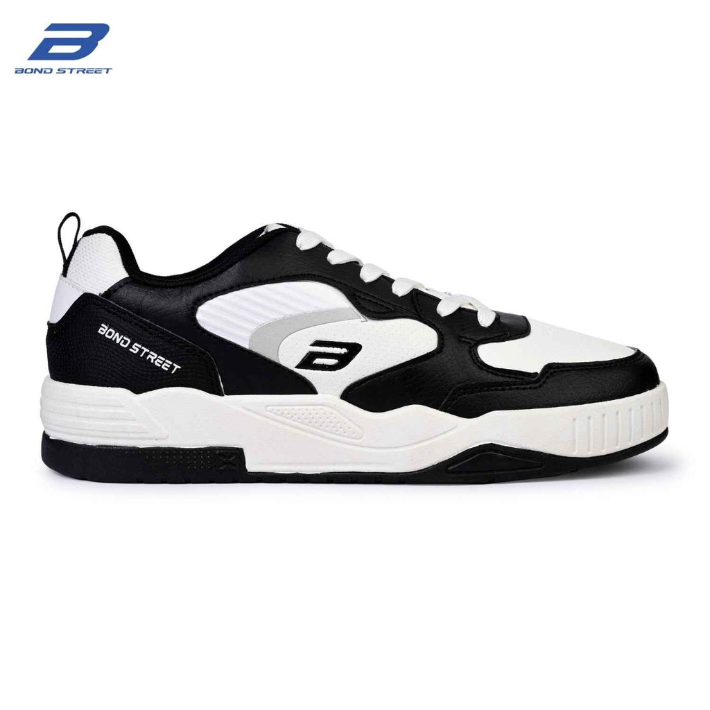 Men's Black & White Casual Sneakers