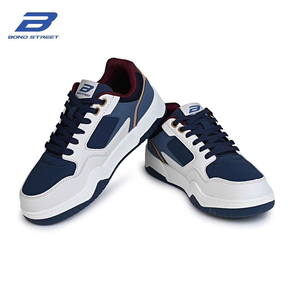 Men's Blue & Brown Casual Sneakers