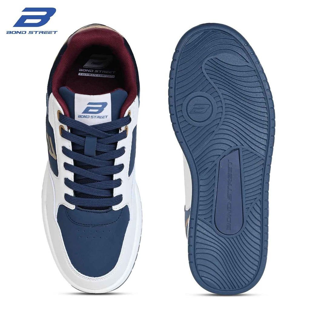 Men's Blue & Brown Casual Sneakers