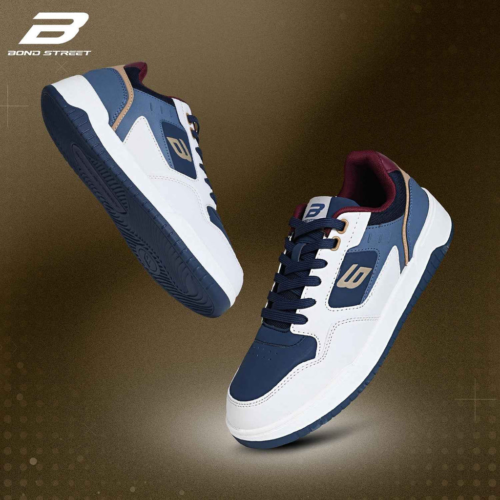 Men's Blue & Brown Casual Sneakers