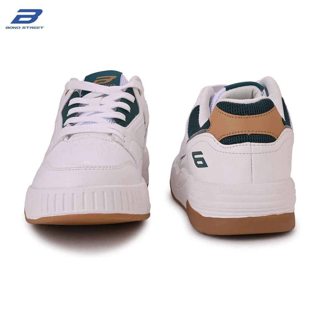 Men's Green & White Casual Sneakers