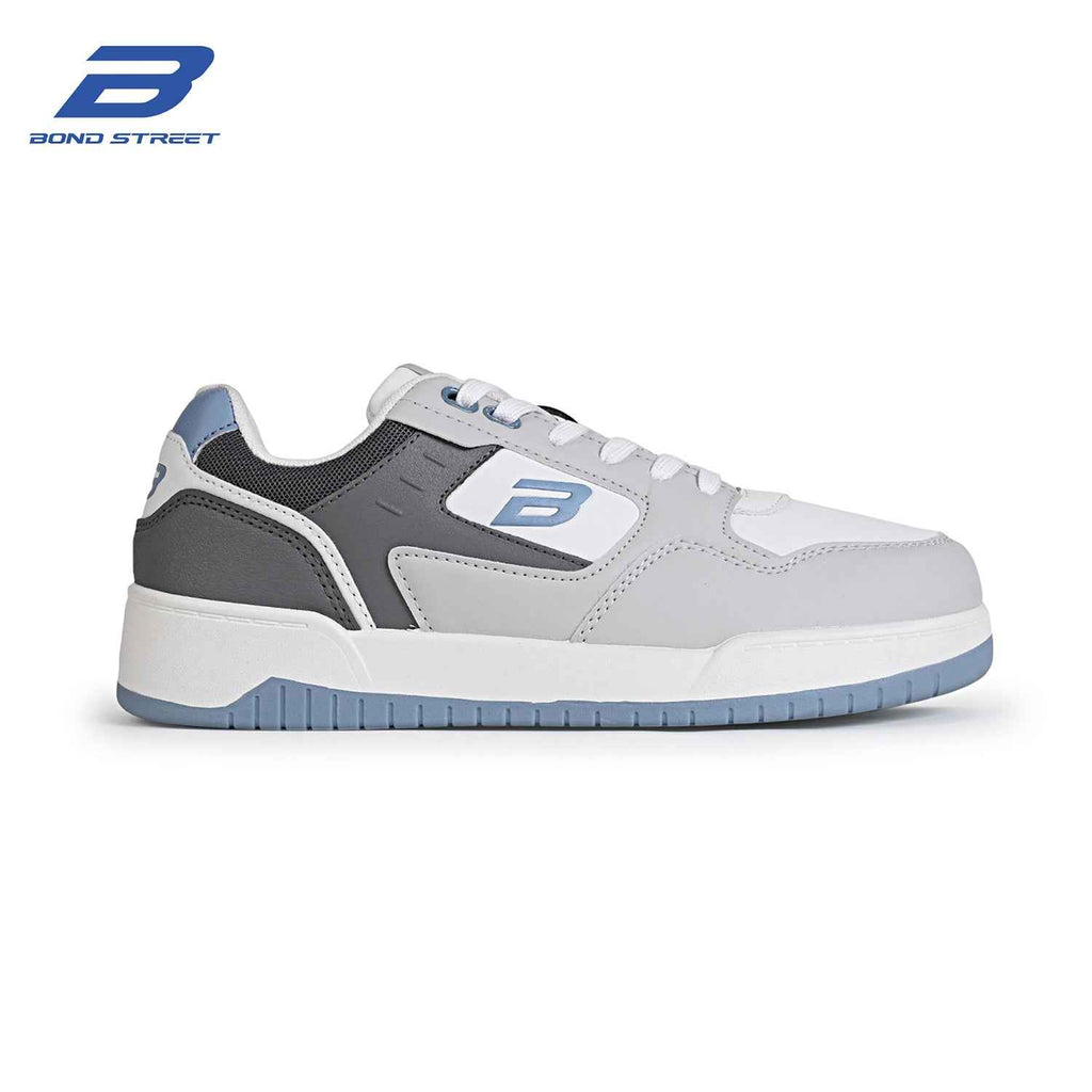Men's Grey & Blue Casual Sneakers
