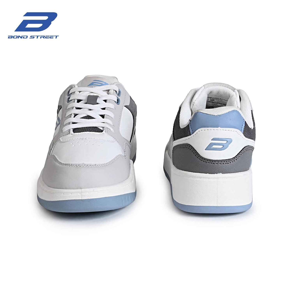 Men's Grey & Blue Casual Sneakers