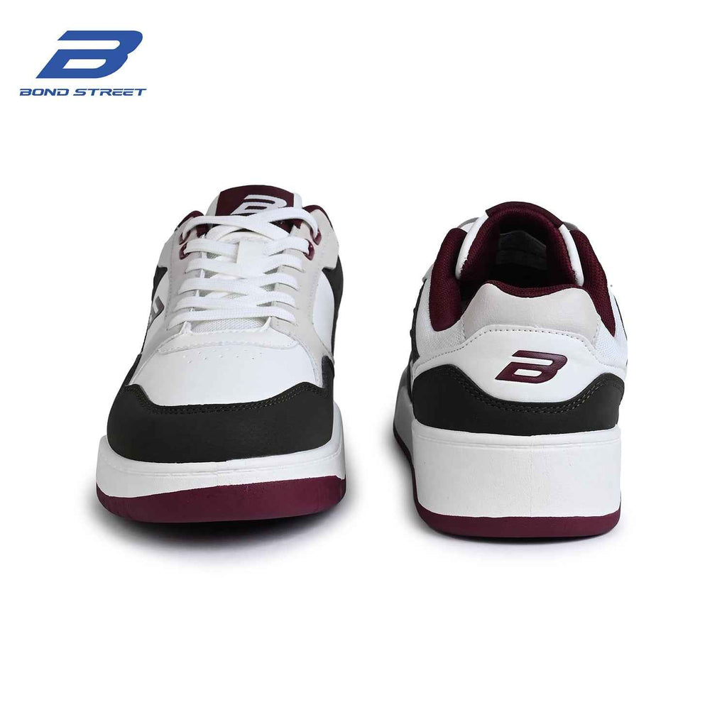 Men's Maroon & Olive Casual Sneakers