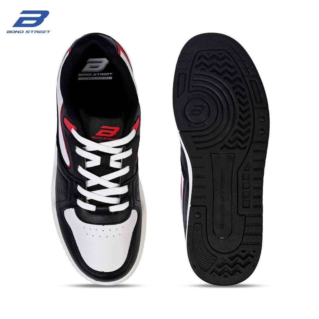 Men's Red & Black Casual Sneakers