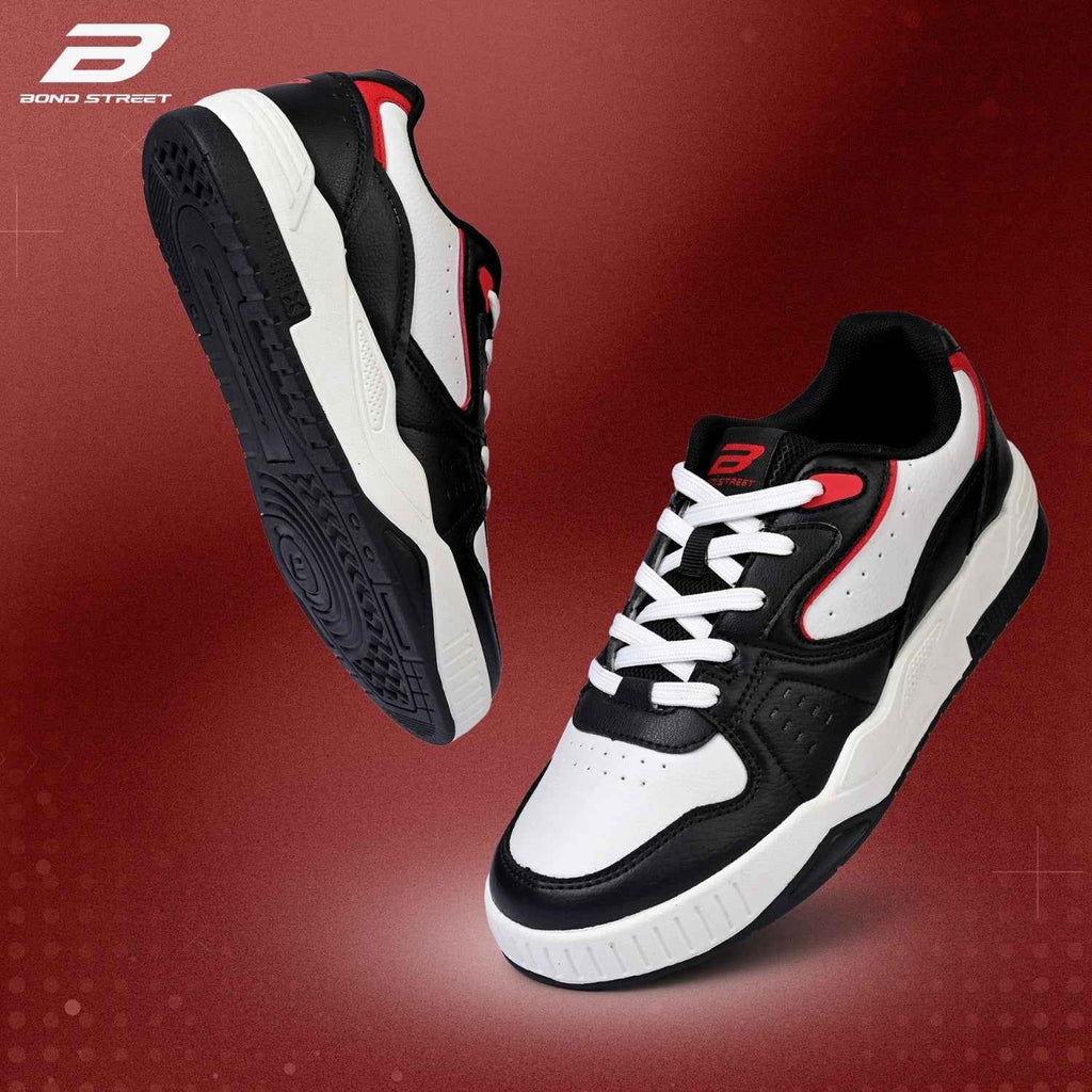 Men's Red & Black Casual Sneakers